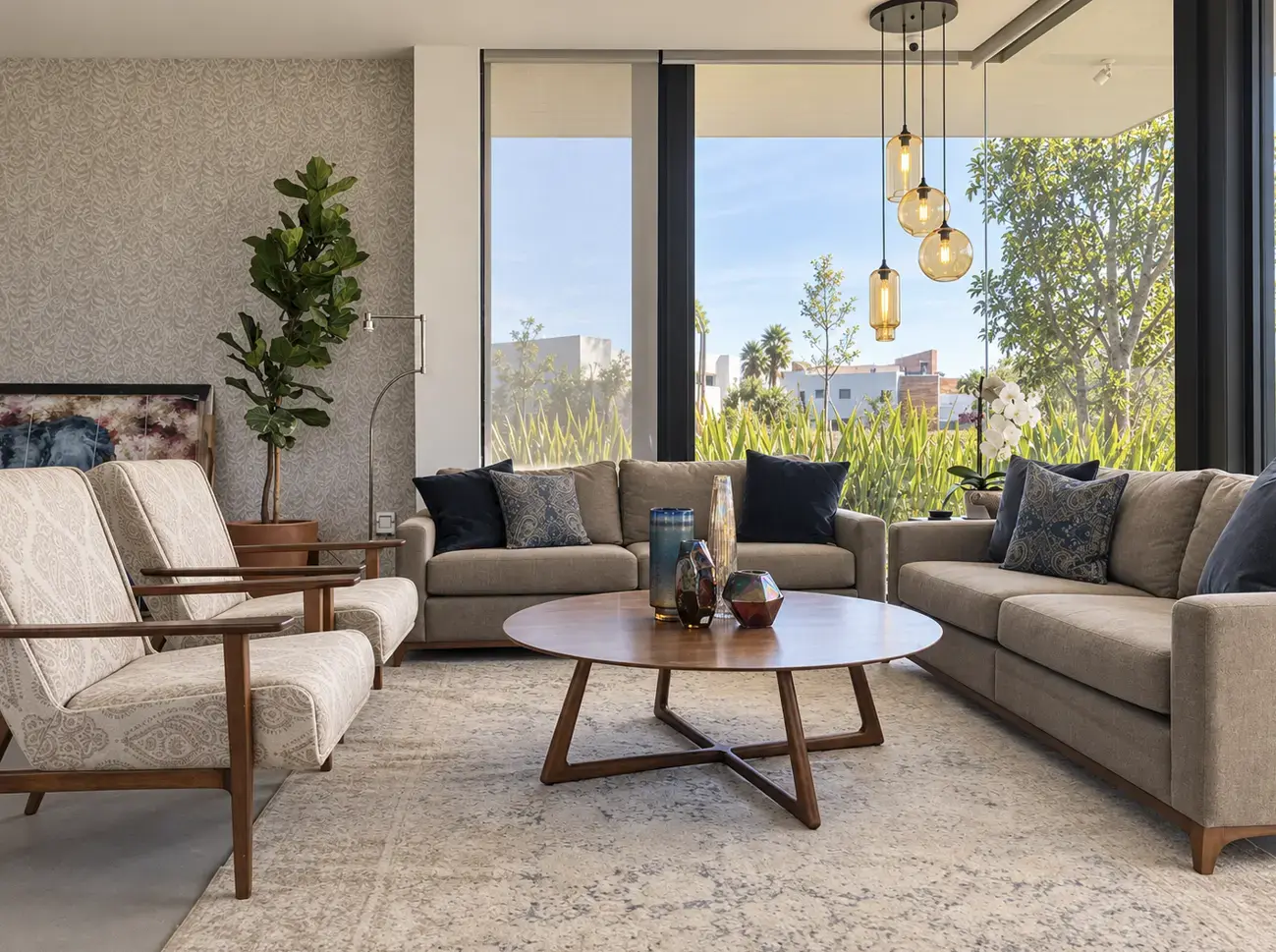 Sala residencial diseñada por Housense